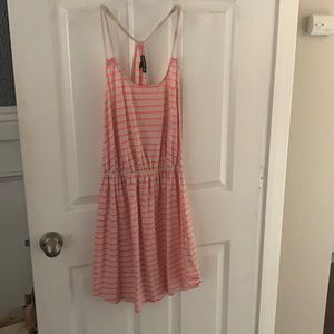 Express striped sundress/coverup